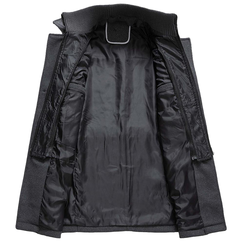 Stylischer Herrenmantel mit langen Ärmeln, ideal für den Winter und die Übergangszeit