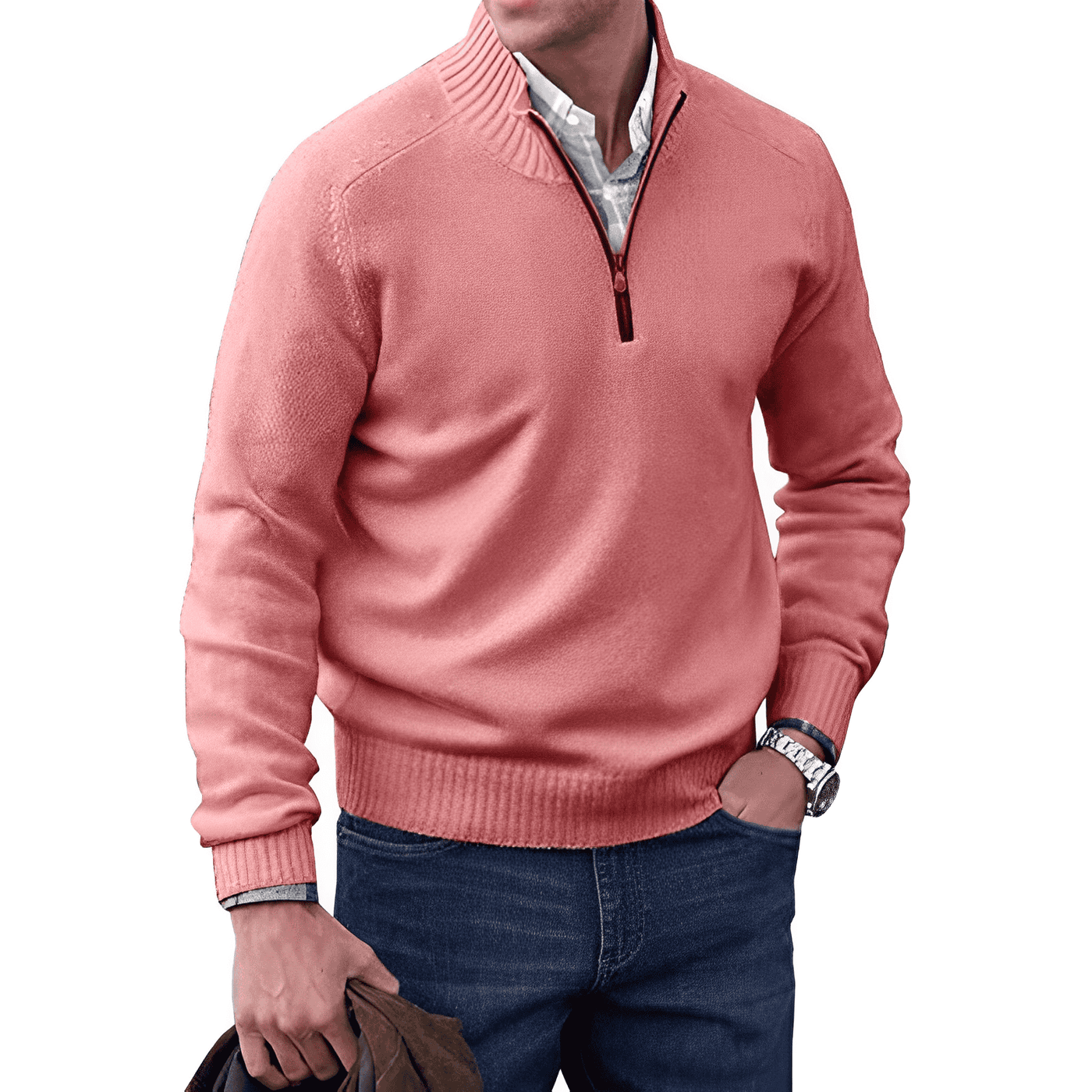 NICK ELEGANTER PULLOVER MIT REISSVERSCHLUSS