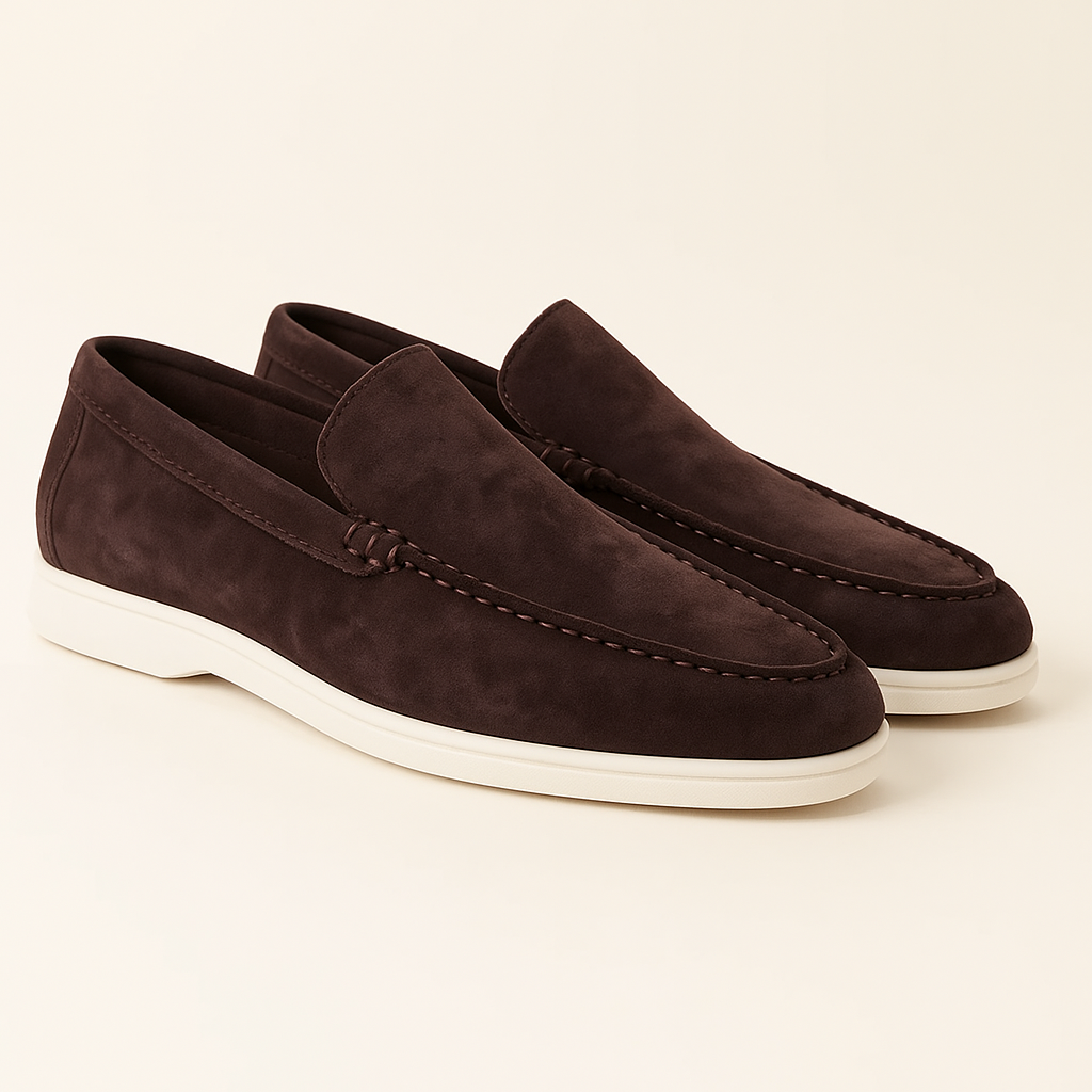 Loafers für Herren - Italienische Wildleder Halbschuhe für Sommer