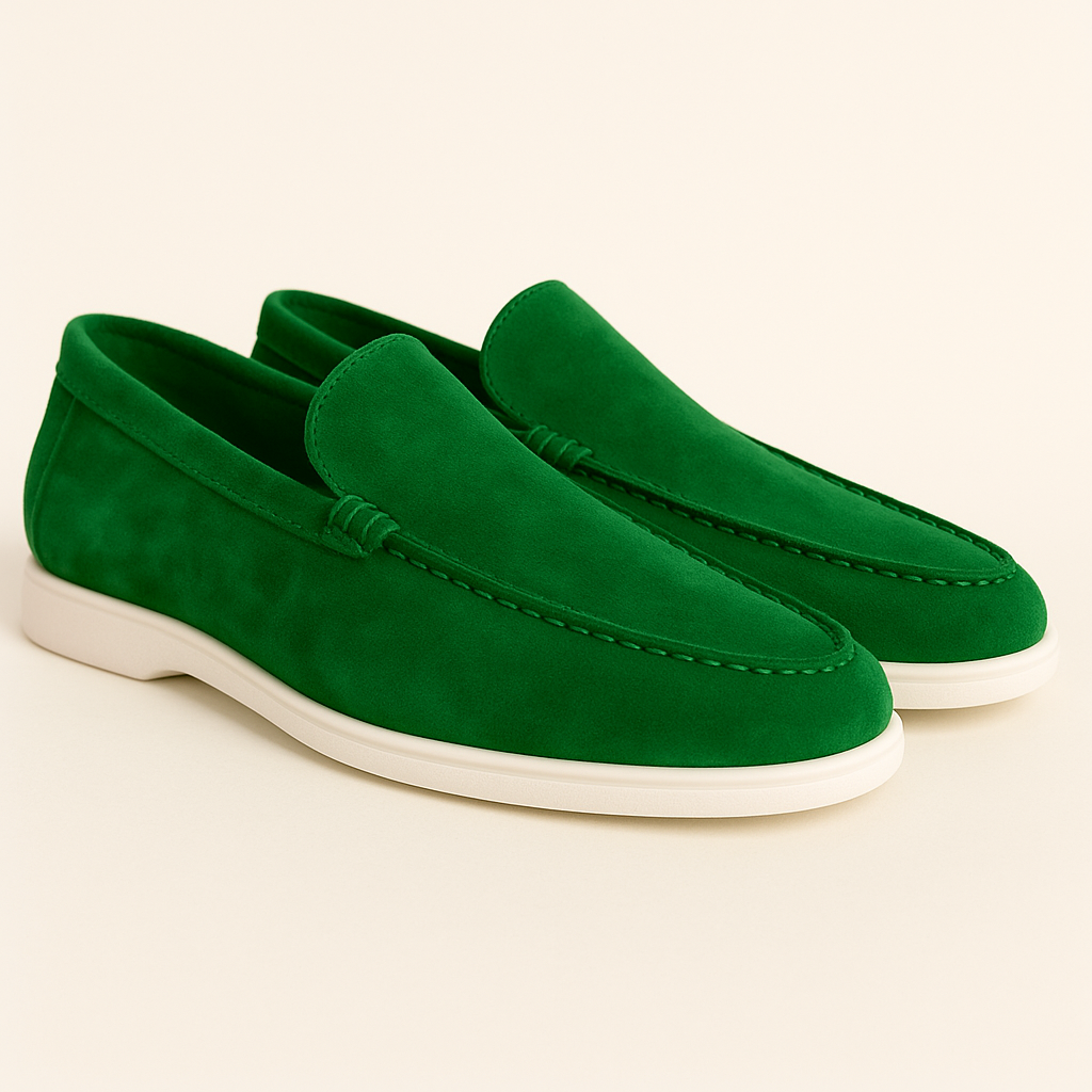 Loafers für Herren - Italienische Wildleder Halbschuhe für Sommer