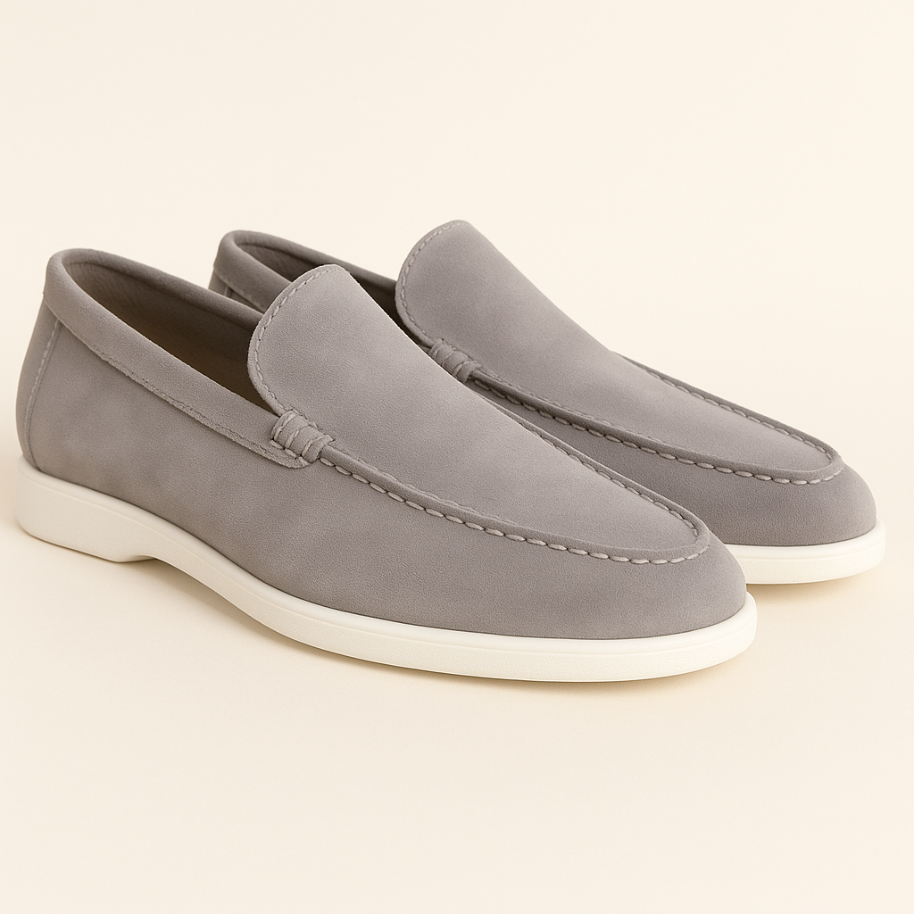 Loafers für Herren - Italienische Wildleder Halbschuhe für Sommer