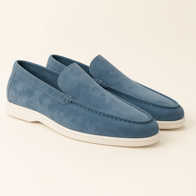 Loafers für Herren - Italienische Wildleder Halbschuhe für Sommer