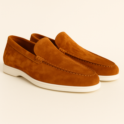 Loafers für Herren - Italienische Wildleder Halbschuhe für Sommer