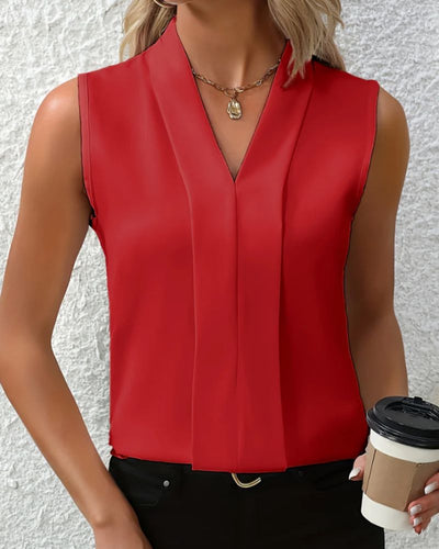 Nicole | Lässiges locker sitzendes Top mit V Ausschnitt