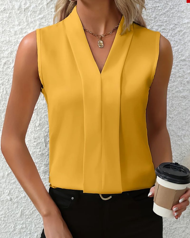 Nicole | Lässiges locker sitzendes Top mit V Ausschnitt