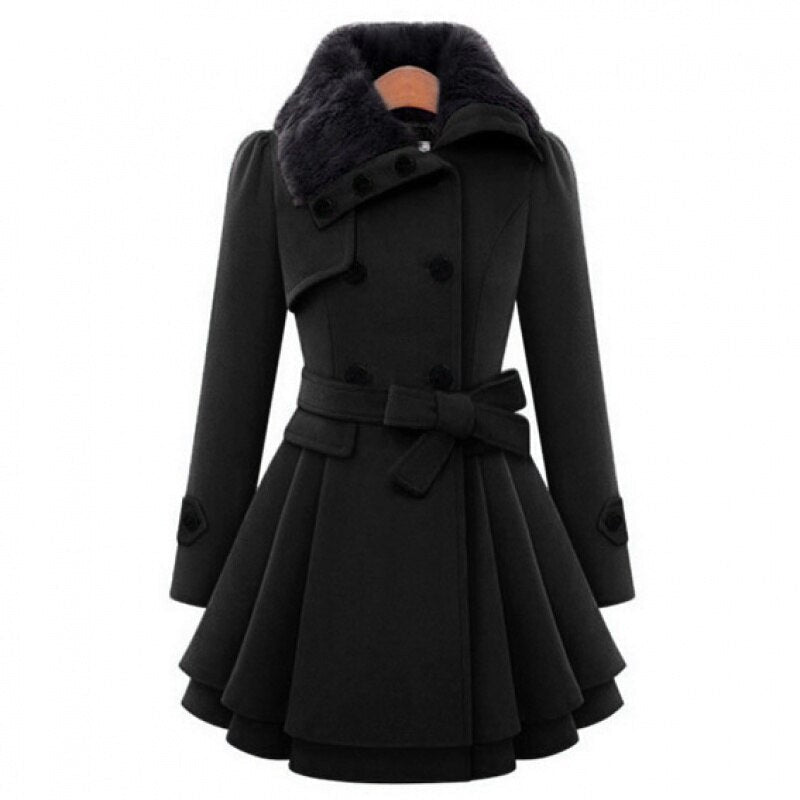 Heidi-Mode | Elegante Falten Winterjacke