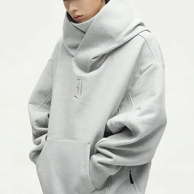 Ninja-Kapuzenpullover | Übergroßer doppellagiger Kapuzenpullover