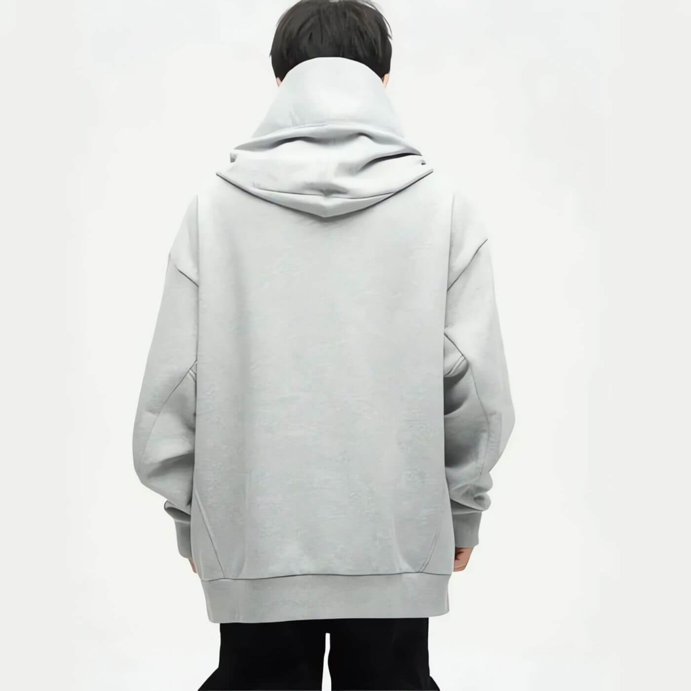 Ninja-Kapuzenpullover | Übergroßer doppellagiger Kapuzenpullover