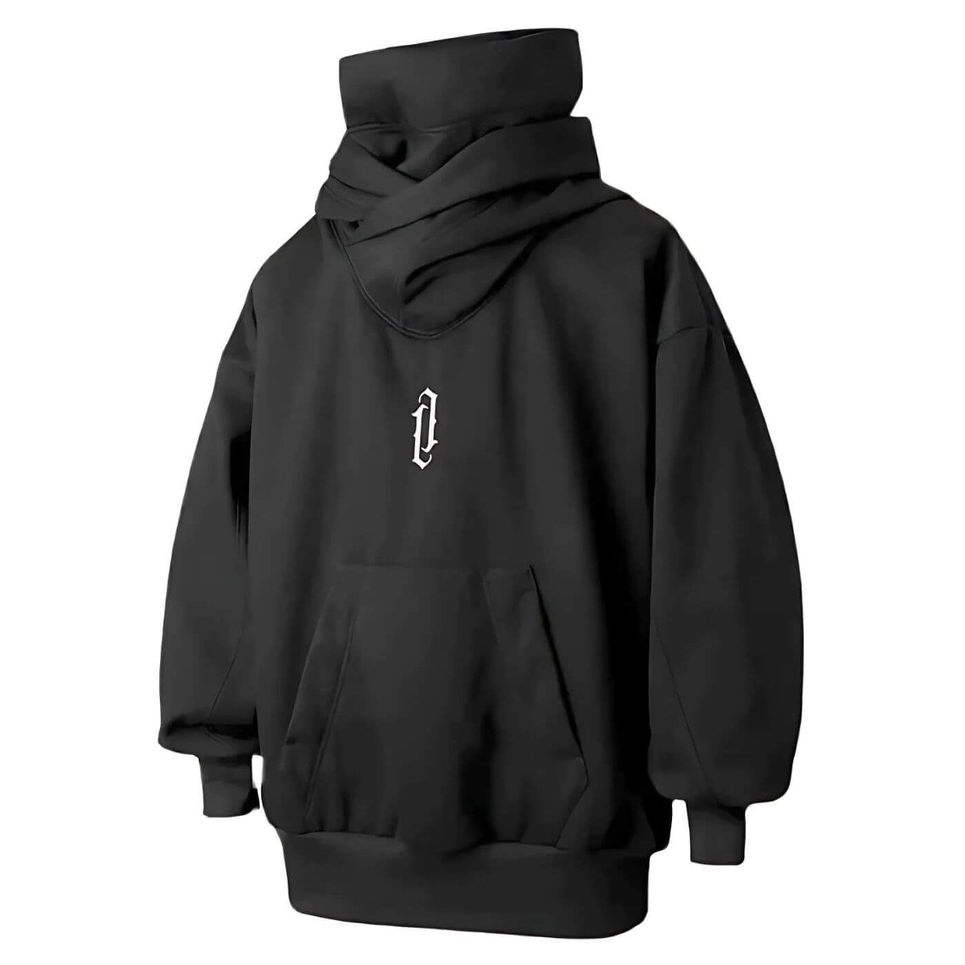Ninja-Kapuzenpullover | Übergroßer doppellagiger Kapuzenpullover