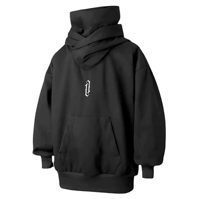 Ninja-Kapuzenpullover | Übergroßer doppellagiger Kapuzenpullover