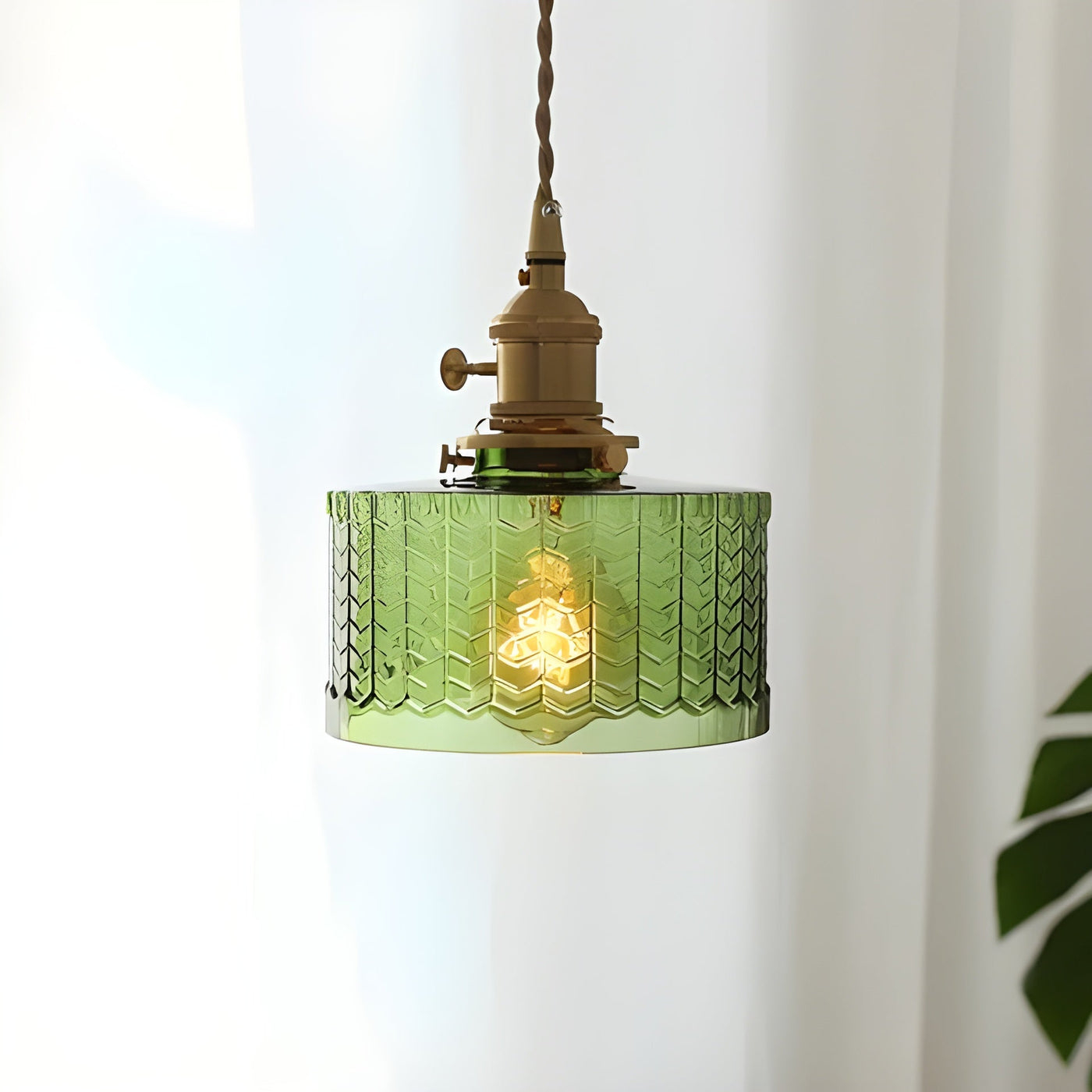 CrystalWave Light – Retro Kurze Zylinder LED Pendelleuchte