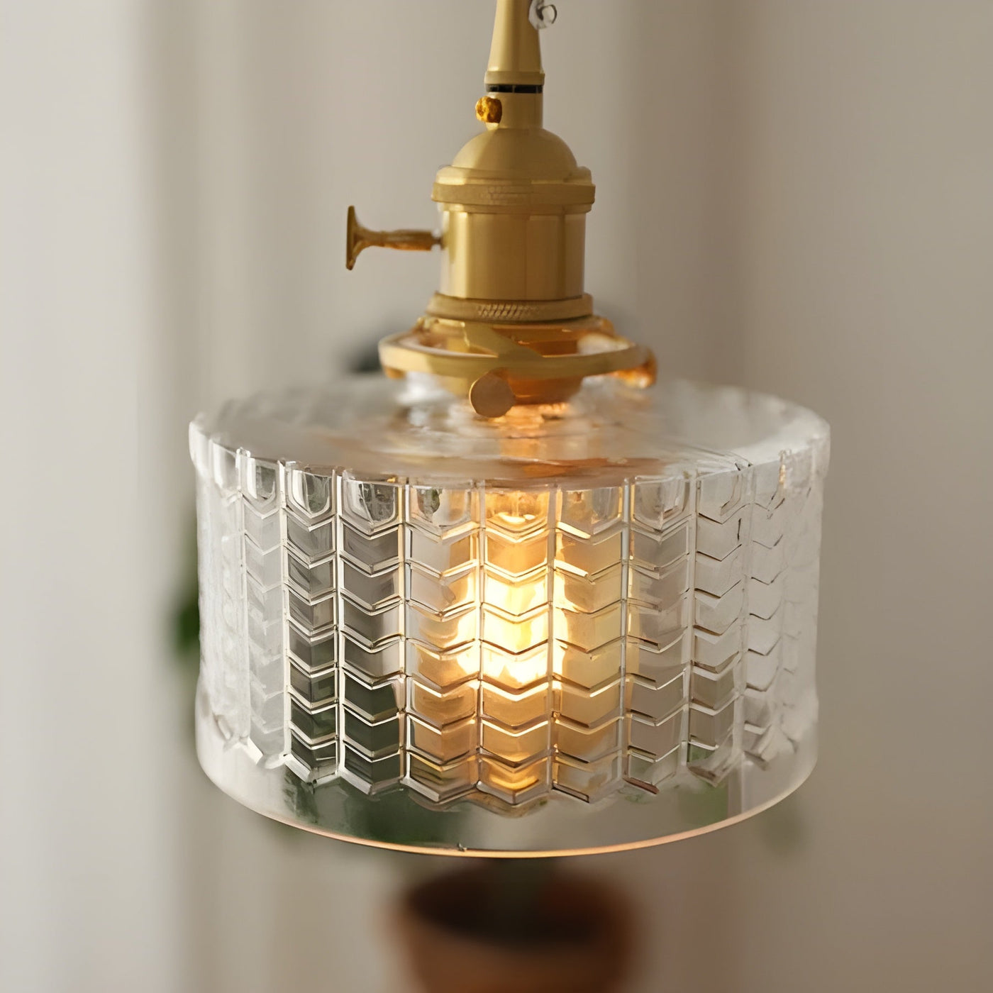 CrystalWave Light – Retro Kurze Zylinder LED Pendelleuchte