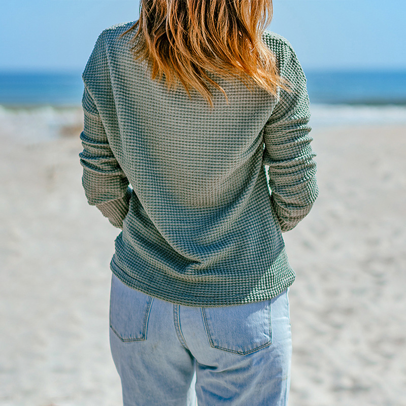 FrühlingStrahl | Trendiger Damenpullover aus Baumwollmischung mit auffälligem Muster