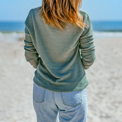 FrühlingStrahl | Trendiger Damenpullover aus Baumwollmischung mit auffälligem Muster