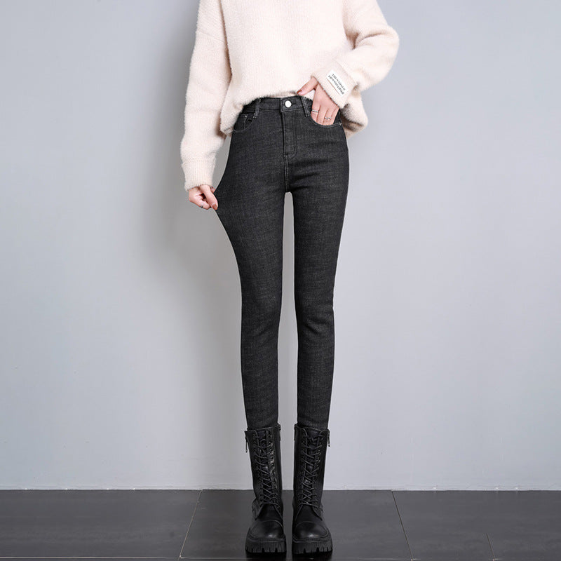 LINA JEANS MIT FLEECE-FUTTER