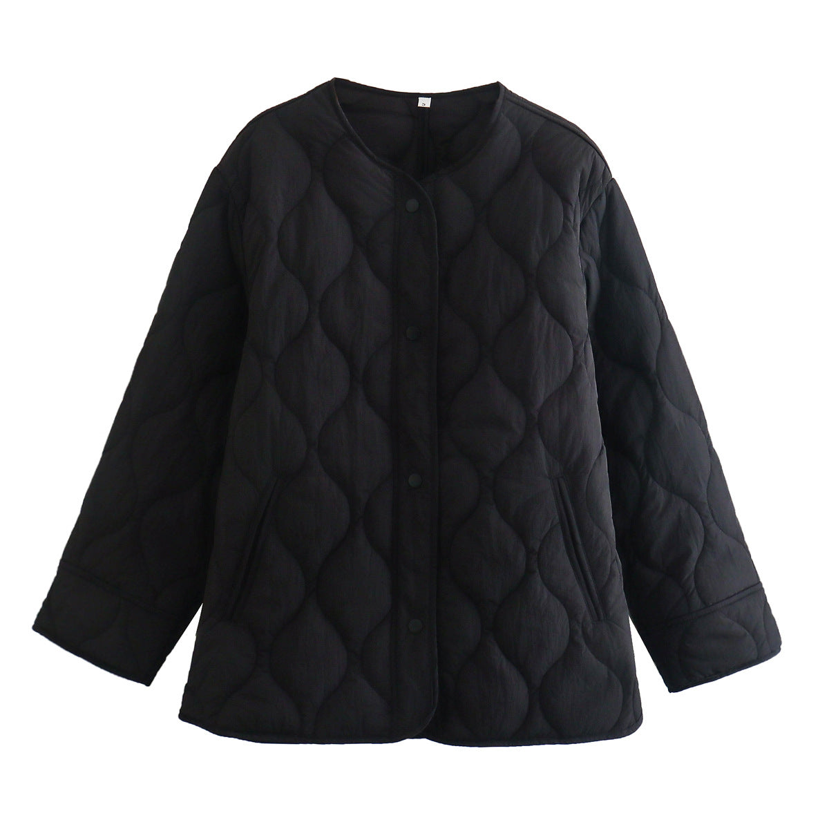Sivya | Gestepptes Baumwolljacke Mit Rundhalsausschnitt