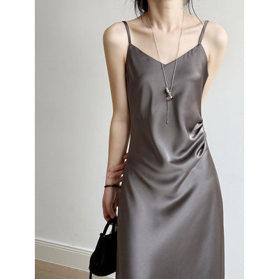 Elegantes Damen A-Linie Camisolkleid –  Miladina