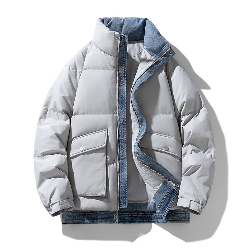 NORDIC SHIELD DENIM DOWN JACKET