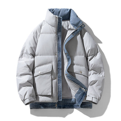 NORDIC SHIELD DENIM DOWN JACKET