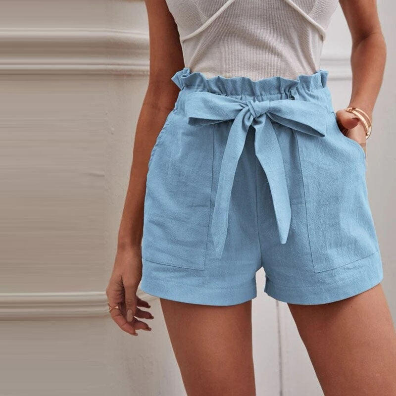 Kika Baumwoll-Leinen-Shorts | Lässige bermudas damen