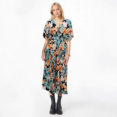 Kristina - Elegantes Damen Sommer Midi kleid