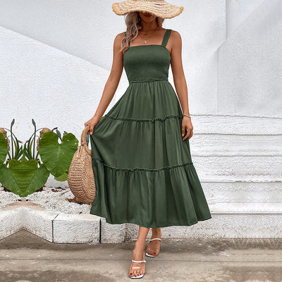 Ärmelloses Midi-Kleid für Damen – Elegantes Design -Zhelana