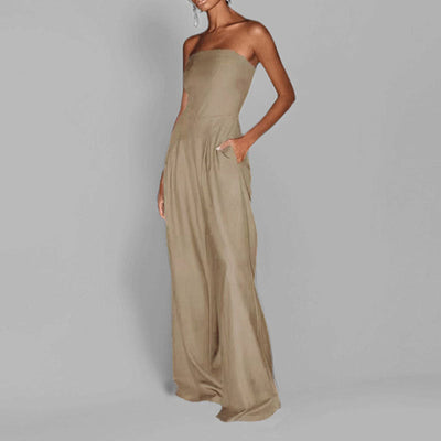 Salza -Elegantes Damen Jumpsuit Festlich Trägerlos