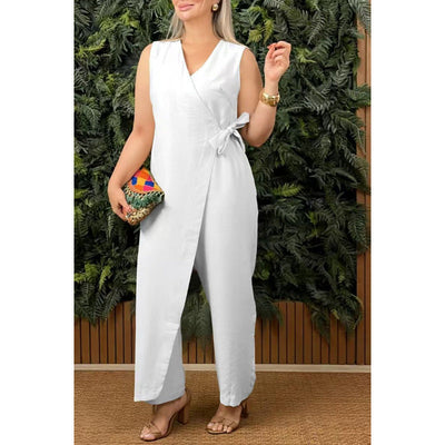 Galina - Wickel V-Ausschnitt Eleganter Overall für Sommeranlässe