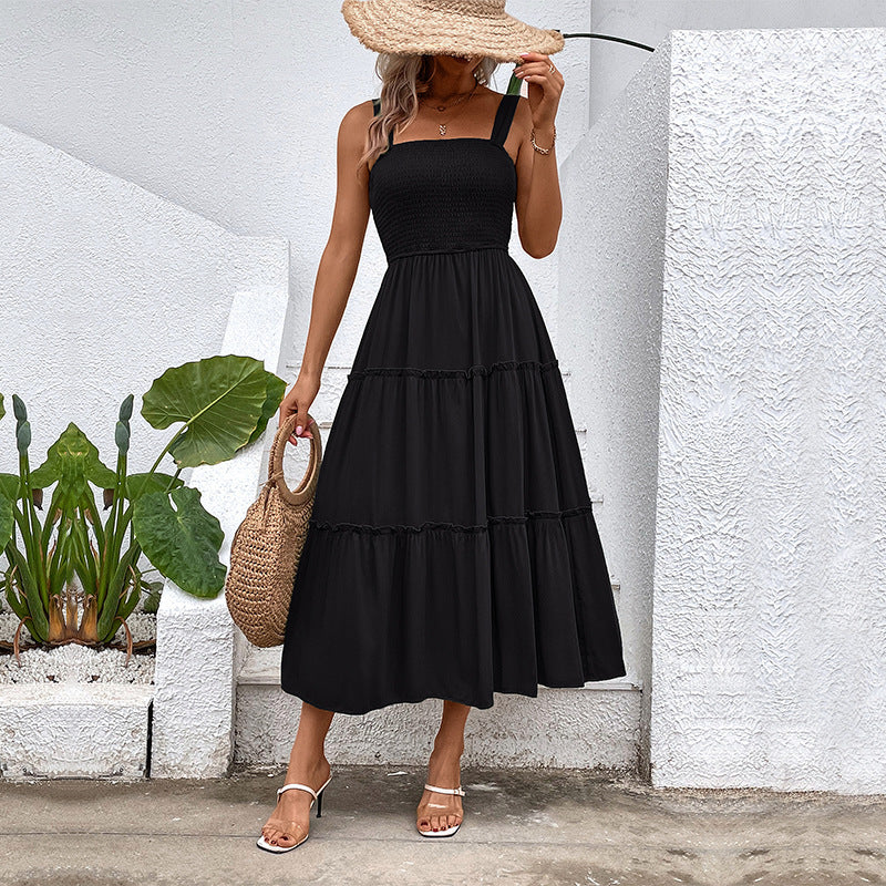 Ärmelloses Midi-Kleid für Damen – Elegantes Design -Zhelana