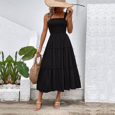 Ärmelloses Midi-Kleid für Damen – Elegantes Design -Zhelana