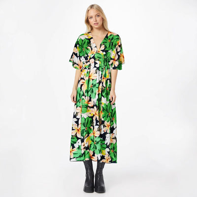 Kristina - Elegantes Damen Sommer Midi kleid