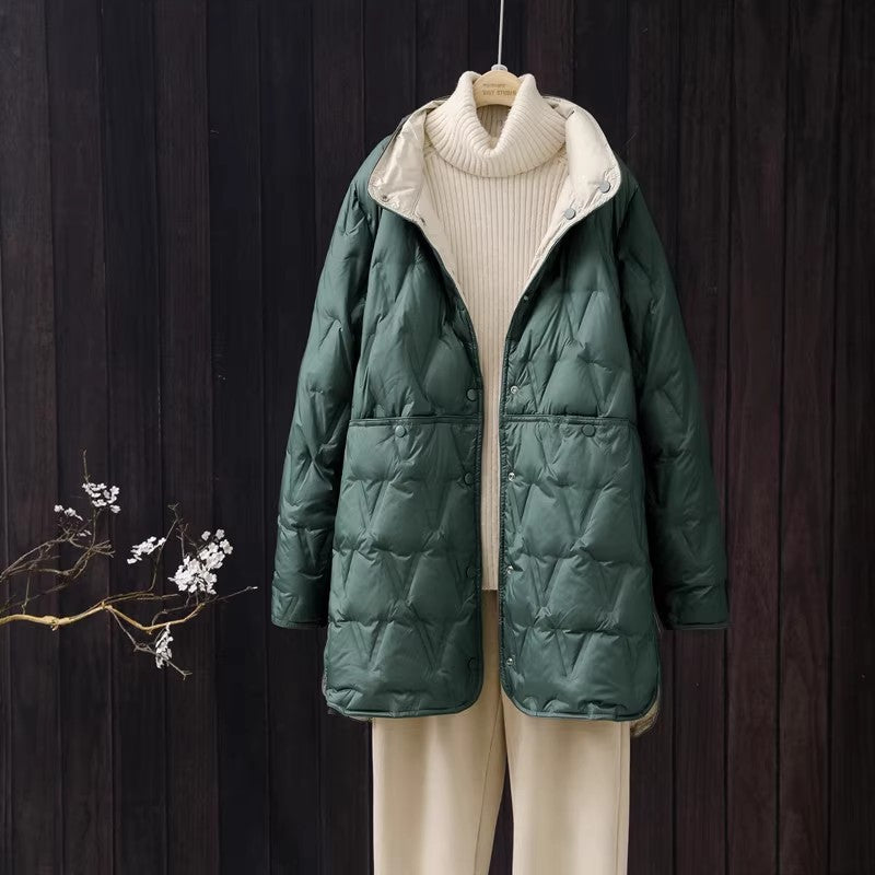 Fenya | Wende-Daunenjacke Mit Leichtem Steppmuster