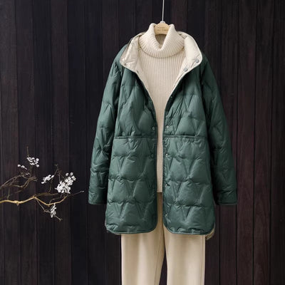Fenya | Wende-Daunenjacke Mit Leichtem Steppmuster