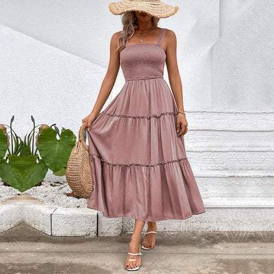 Ärmelloses Midi-Kleid für Damen – Elegantes Design -Zhelana