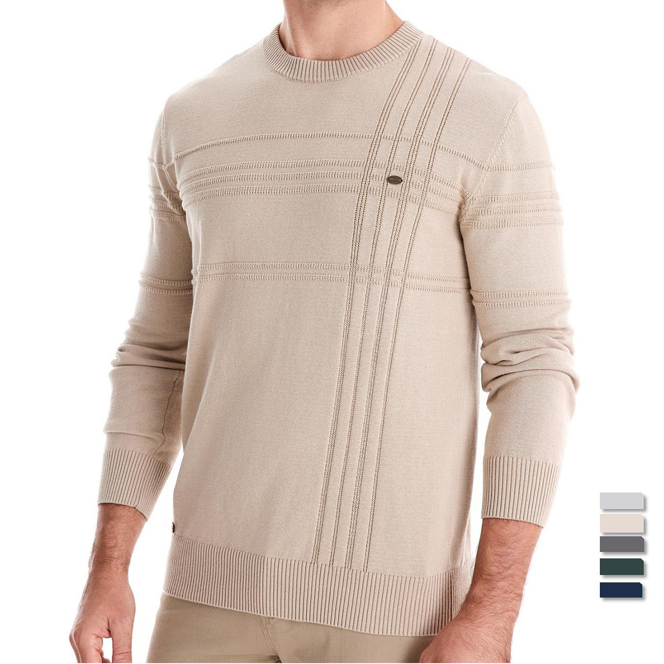 LEVRON PULLOVER MIT BRUSTMUSTER