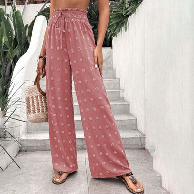 Mykonos Sommerhose | luftige sommerhosen damen mit weitem Bein