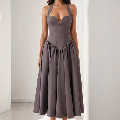 Valyova -  Damen Midi A-Line Kleid - Perfekt für Hochzeiten Cocktailpartys