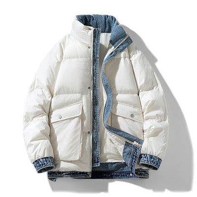 NORDIC SHIELD DENIM DOWN JACKET
