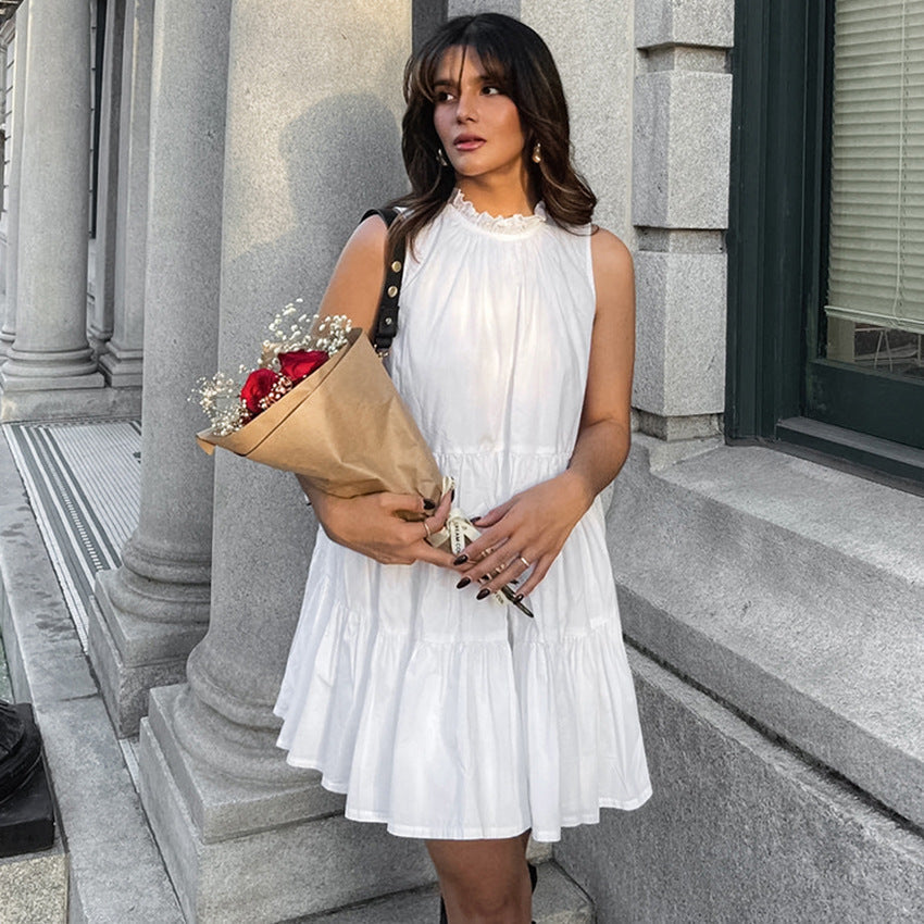 Leichte Damen A-Linien Kleid  für Sommer - Tófa