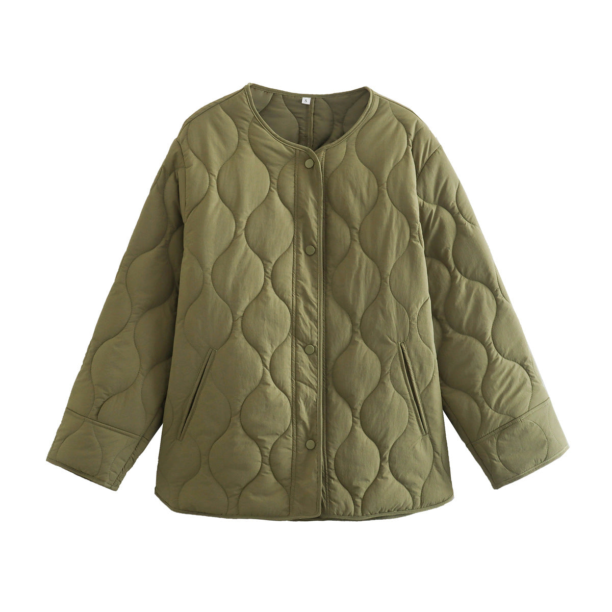 Sivya | Gestepptes Baumwolljacke Mit Rundhalsausschnitt