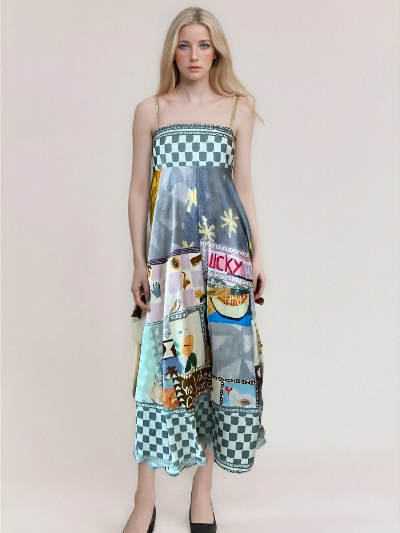 Maxikleid für Frauen – Trägerlos mit hoher Taille -Tiyana