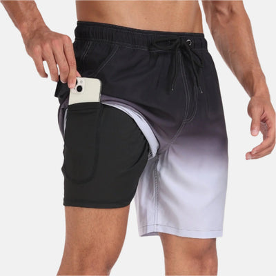 Badeshorts für Herren - Schnelltrocknende Boardshorts mit Handytasche