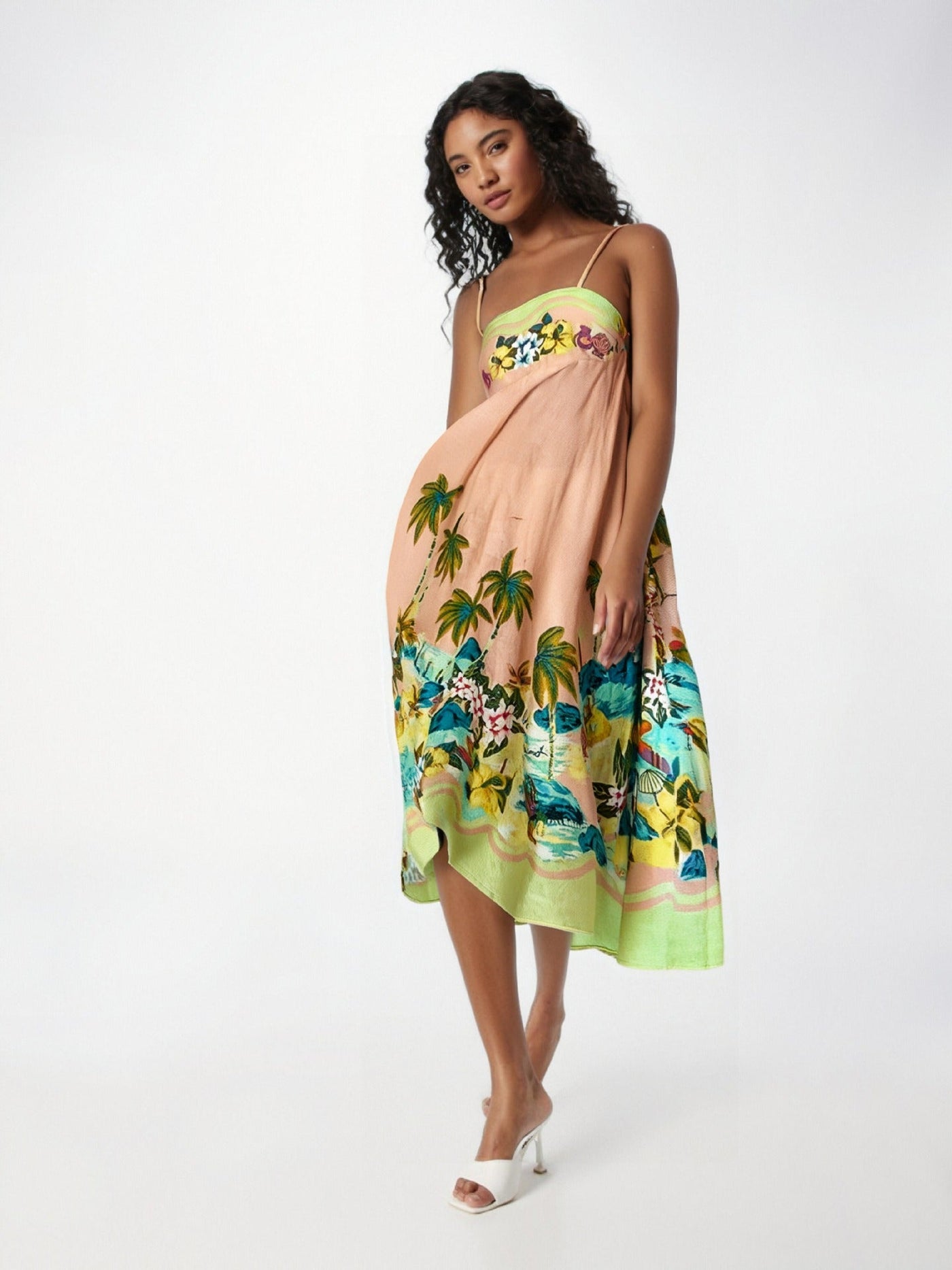 Maxikleid für Frauen – Trägerlos mit hoher Taille -Tiyana