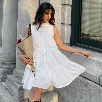 Leichte Damen A-Linien Kleid  für Sommer - Tófa