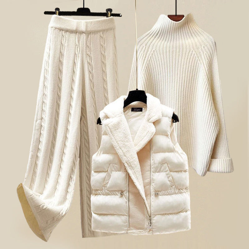 WinterWhite | Dreiteiliges Luxuriöses Set für kalte Tage