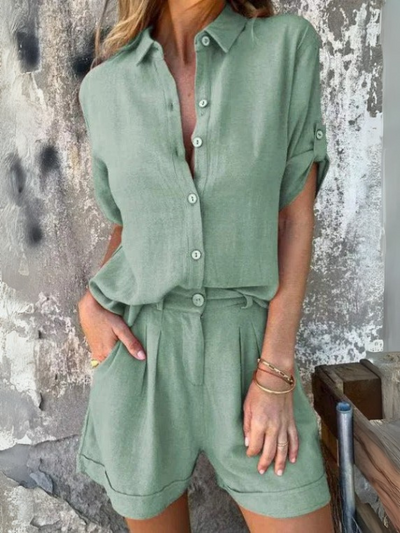 LINEA ZWEITEILIGES LEINEN SET