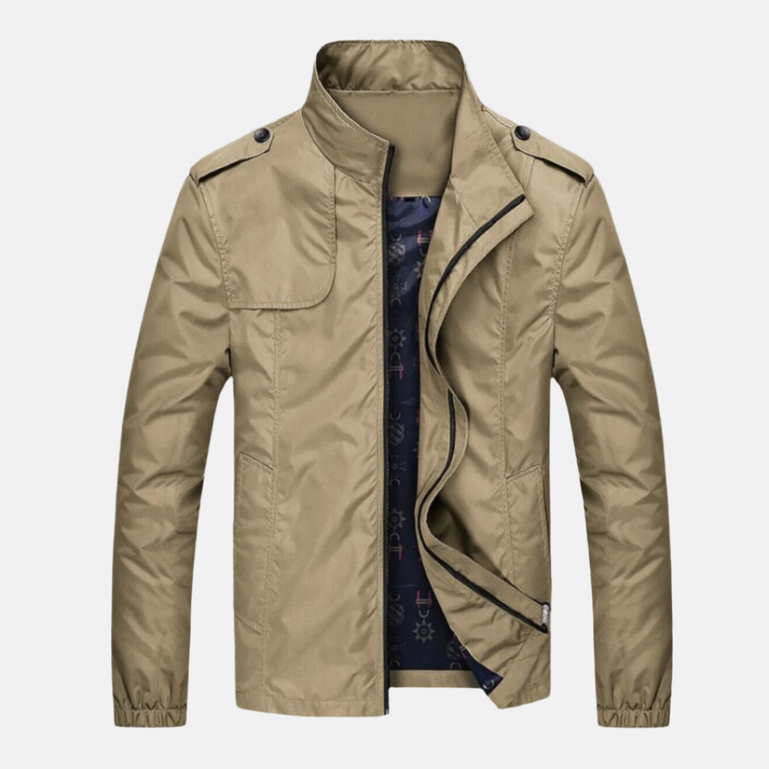 Übergangsjacke für Herren - Wasserdichte Sommerjacke mit Kragen