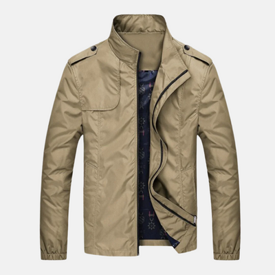 Übergangsjacke für Herren - Wasserdichte Sommerjacke mit Kragen