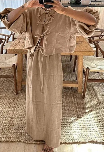 Heidi-Mode | Casual Atmungsaktives Set - Top+Hose