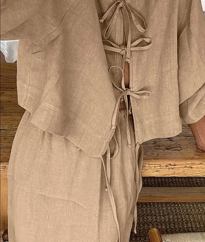 Heidi-Mode | Casual Atmungsaktives Set - Top+Hose